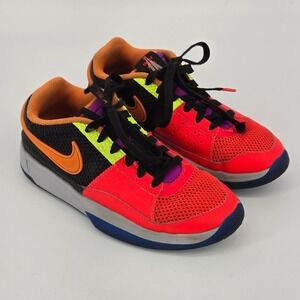 Nike Ja 1 GS Bright Mandarin Vapor Green Mismatched Basketball Shoes 4Y Kids